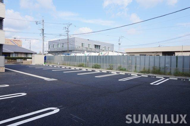 熊本市東区御領５丁目のアパートの駐車場