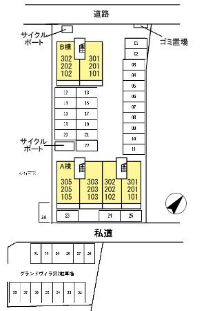 熊本市東区御領５丁目のアパートの地図