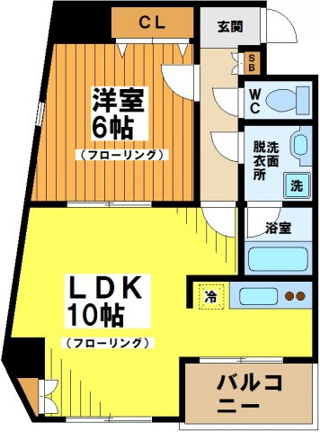 【間取り】 | スカイコート中野南台第2