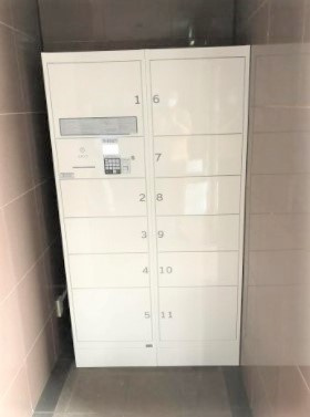 熊本市東区健軍３丁目の賃貸マンションのエントランス