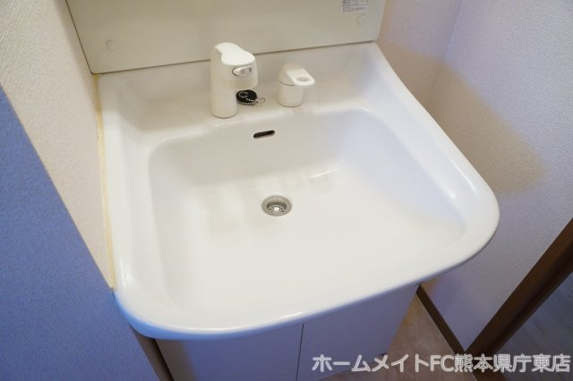 熊本市南区田迎５丁目のアパートの独立洗面台