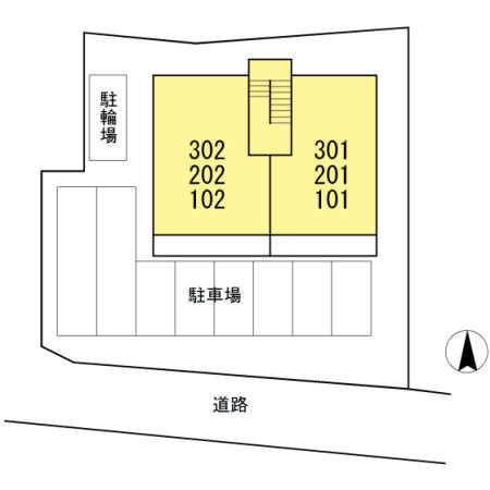 グレイス近見の区画図
