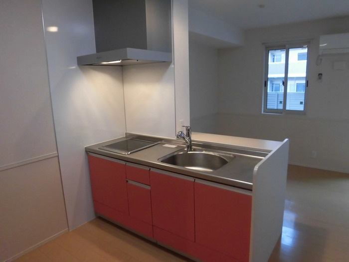 熊本市中央区萩原町のアパートのキッチン