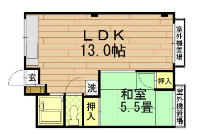コーポ御前の間取り