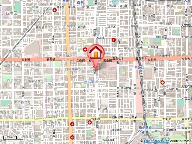コーポ御前の地図