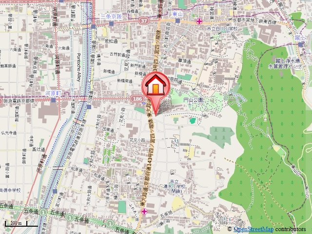 サイト祇園八坂の地図