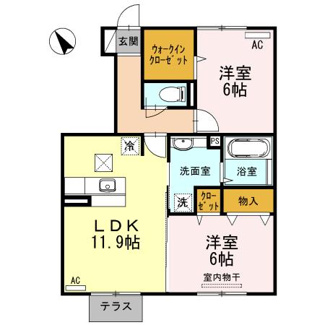 【間取り】 | D-roomオーク　Ａ