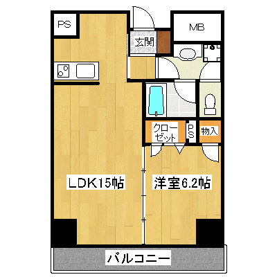 旭ビルサンライズレジデンスの間取り