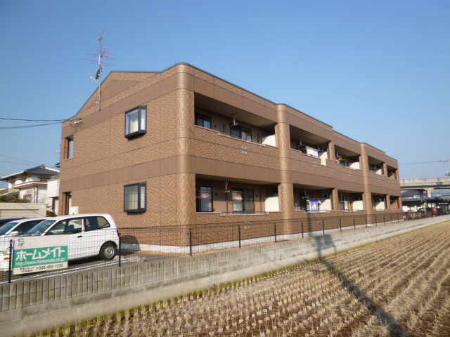 倉敷市大島のアパートの外観