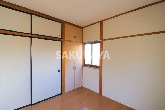 根岸方貸家Ｄ（福居町）の洋室|2024年1月撮影。