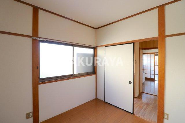 根岸方貸家Ｄ（福居町）の洋室|2024年1月撮影。