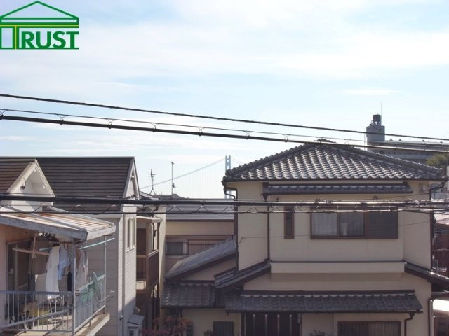 中朝霧丘4ＬＤＫ新築戸建ての展望|少しですが明石海峡大橋も見えています、是非夜景をご家族で楽しんでください。12月7.8.14.15日オープンハウスしていますので是非お越しください。