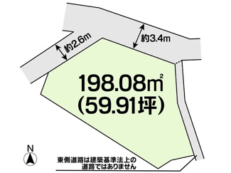 【土地図】 | 土地　玉島柏島　全1区画 | 区画図になります。