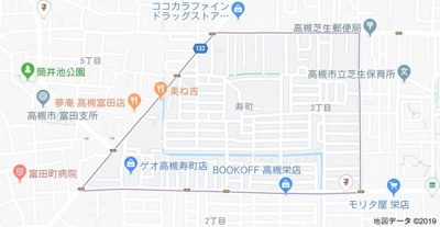 【地図】 | 高槻市寿町第2戸建新築分譲