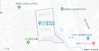 【地図】 | 高槻阿武山三番街301号棟