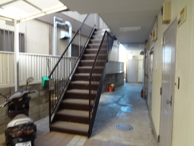 元住コアハイツのエントランス