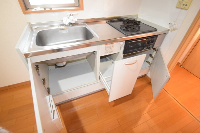 スマイルガーデン柏井のキッチン|キッチン収納