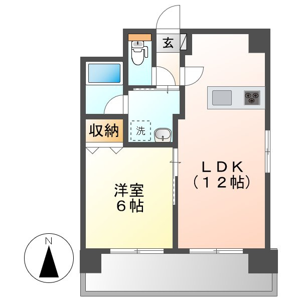 リーブル老松町の間取り