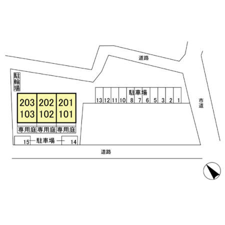 ロイヤルローサの区画図