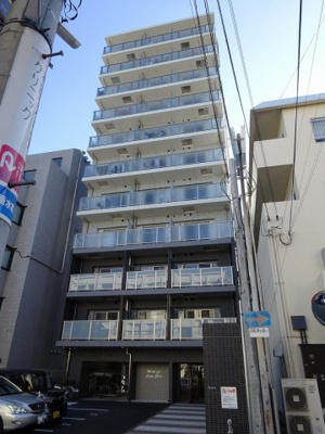 【外観】 | ワールドアイ江坂アルバ | 新築でとても落ち着いた外観です