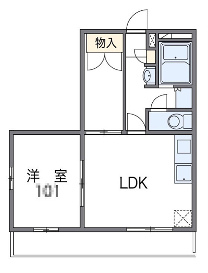 【間取り】 | レオパレス西宮北Ｂ | レオパレス西宮北B(GoodHome)