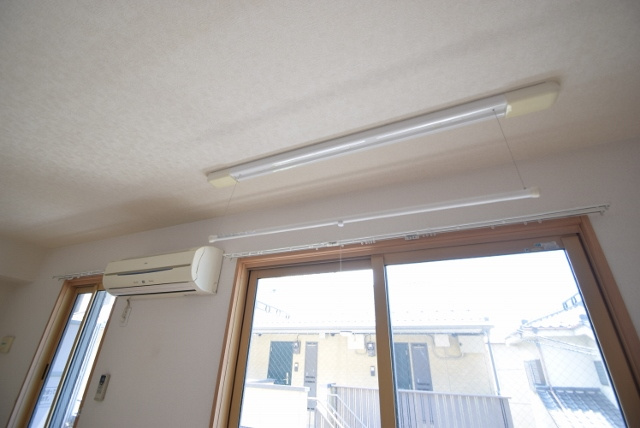 グランピア春日の設備|室内干しも付いています