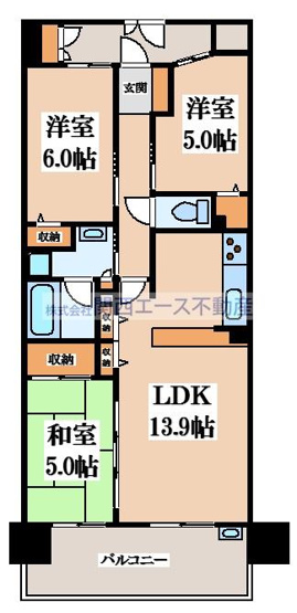 【間取り】 | コスモ住道駅前