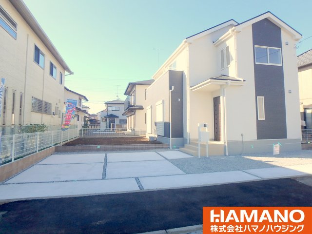 第2筑西幸町1棟現場完成済の外観|落ち着いた雰囲気の外観です