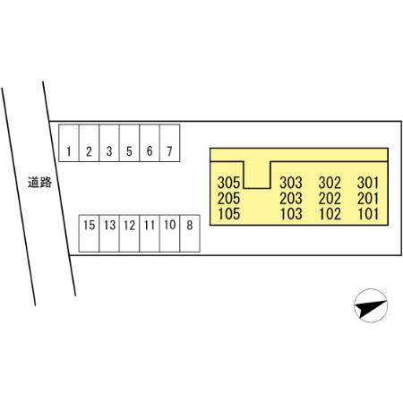 グランシャリオ新開の区画図