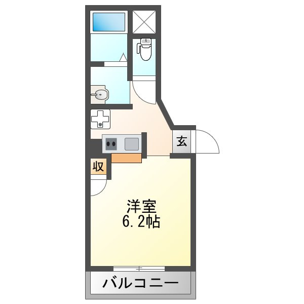 グランパシフィック姫里の間取り