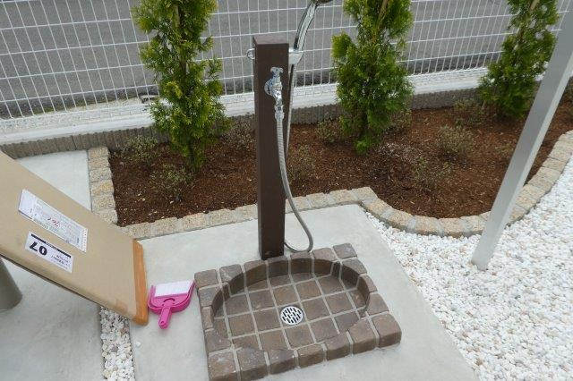 総社市井尻野のアパートのその他共用部分|ペット用足洗い場