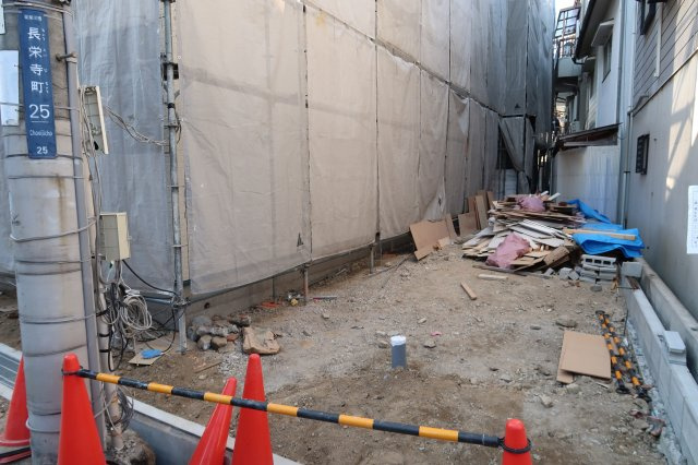 ディアコート長栄寺　東棟のエントランス|外観入口予定地