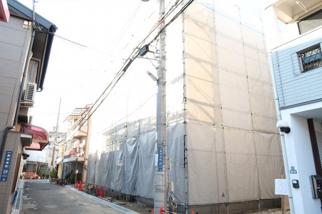 ディアコート長栄寺　東棟の外観|建築中外観