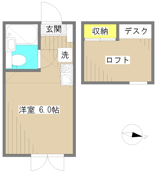 【間取り】 | マイプラン旭丘B棟