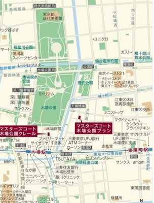 【地図】 | マスターズコート木場公園クレール | マスターズコート木場公園クレール