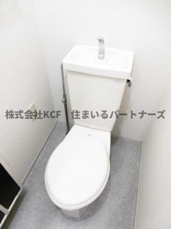 ハイカムール国分のトイレ|落ち着いた色調のトイレです