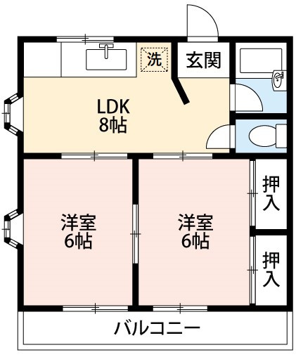 【間取り】 | ハイツ柿田