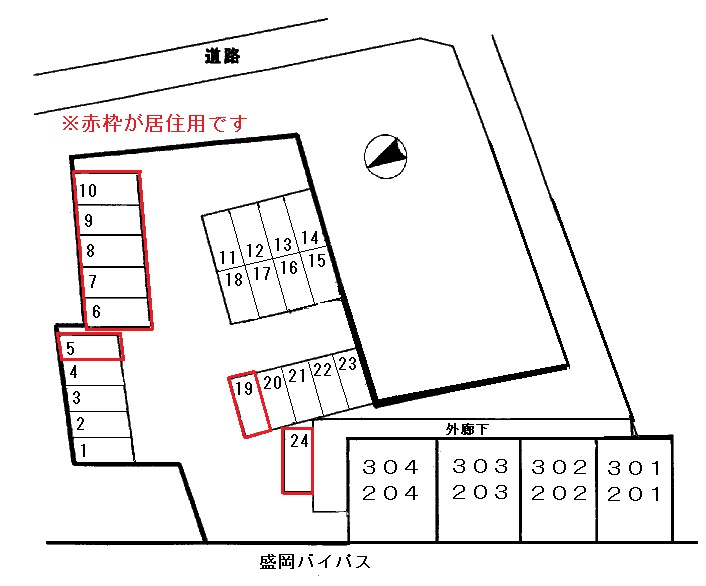 ピソ・ヴェルデの区画図
