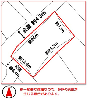 【区画図】 | 宮古島市平良字松原(107.81坪)