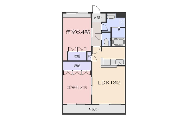 【間取り】 | ヴェルドミール豊浜