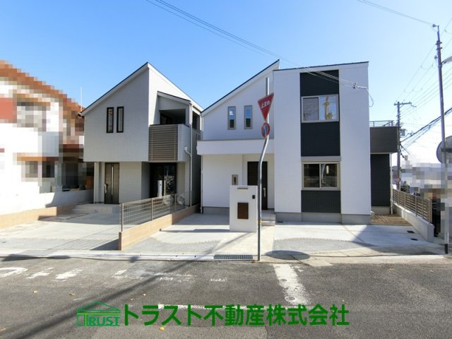 神戸市垂水区神陵台7丁目-2号地　新築戸建の外観|右側が2号地です。