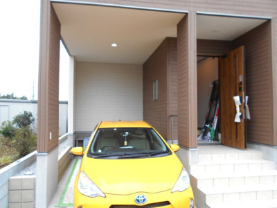 【駐車場】 | 新築　蓮田市　高虫　全1棟　1号棟　現場見学会 | 駐車場です。大幅価格変更です。1690万円になりました。年末年始対応します。お電話下さい。