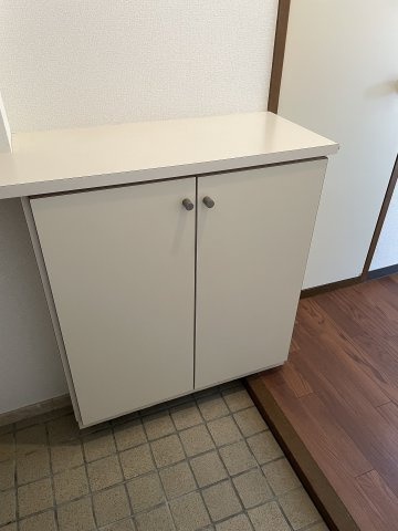 有明ハイツの玄関|シューズボックス