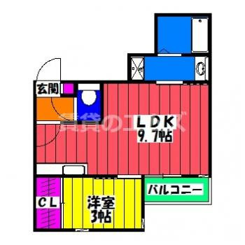 【間取り】 | ＧＲＡＮＤＴＩＣ　グレイス博多南 | ＧＲＡＮＤＴＩＣグレイス博多南の間取り
