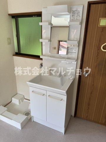 宝ハイツ1の洗面所|使いやすい洗面所です