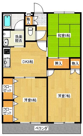 オーキッドエステイト　1号の間取り