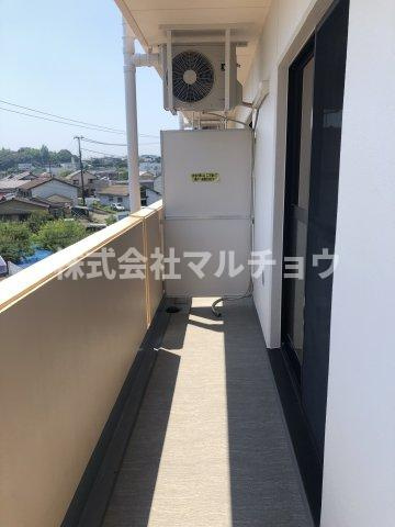 オーキッドエステイト　1号のバルコニー|広々としたバルコニーです