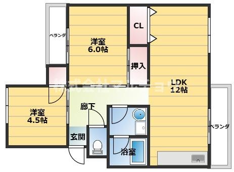 アバンセコーポの間取り