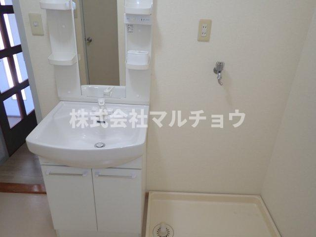 Ｓ＆Ｋハイツの洗面所|広い洗面スペース