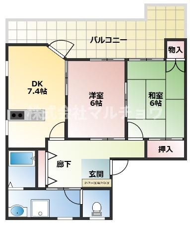 メゾングランブルーの間取り